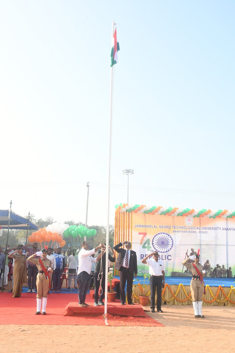 jntua_official's tweet photo. 74th Reupublic Day Celebrations on Jan-26-2023 https://t.co/J6AlJmnw0k