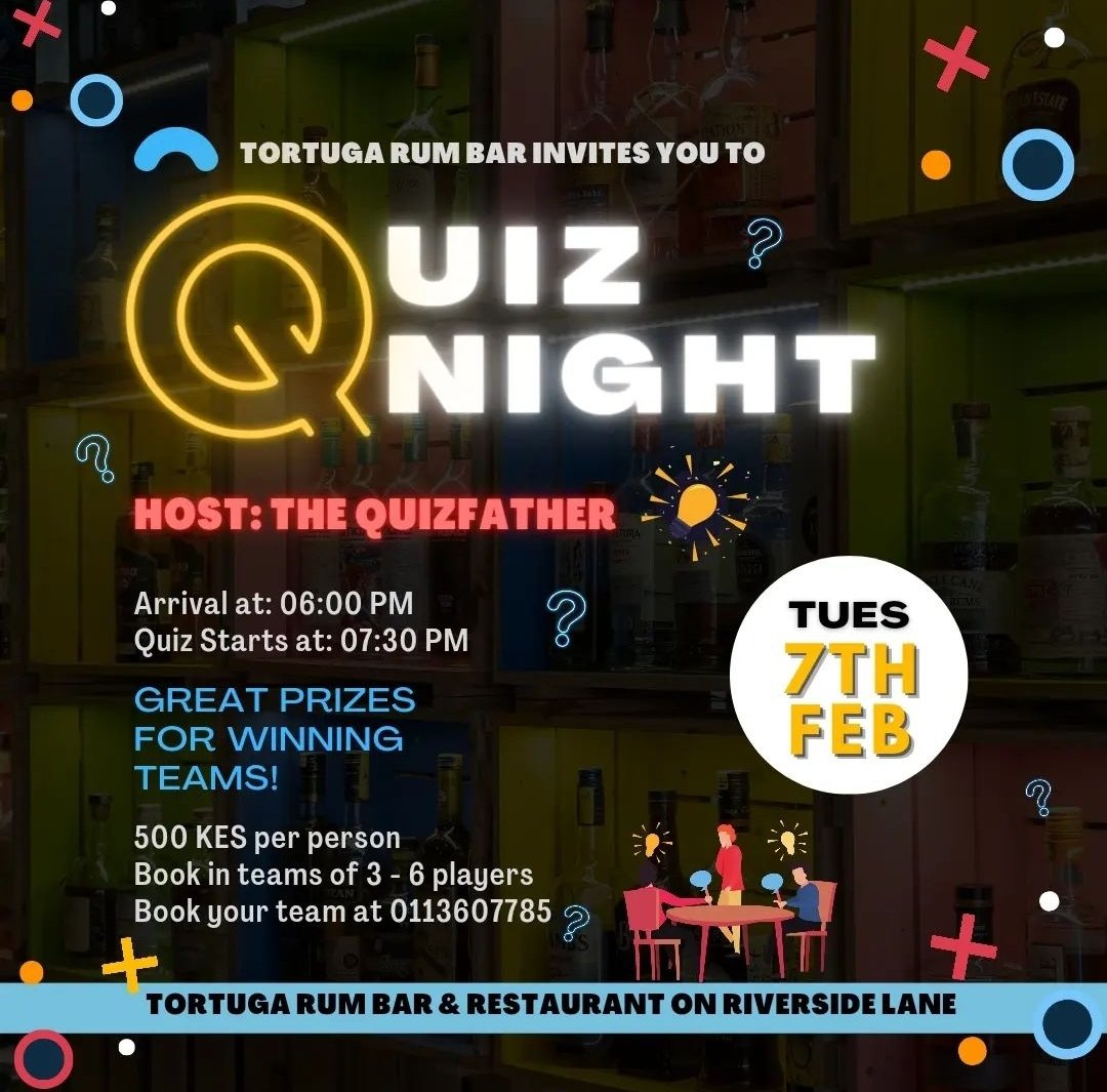 Rule No.1: You're only as good as your team, and that's the secret to WINNING at the Ultimate QUIZ NIGHT🏆
Gather your smartest friend for another edition of the Ultimate 🤓QUIZ NIGHT on TUESDAY 7TH JAN from 6-9pm.... Quiz Starts at 7:30 pm, hosted by thequizfather
#Trending