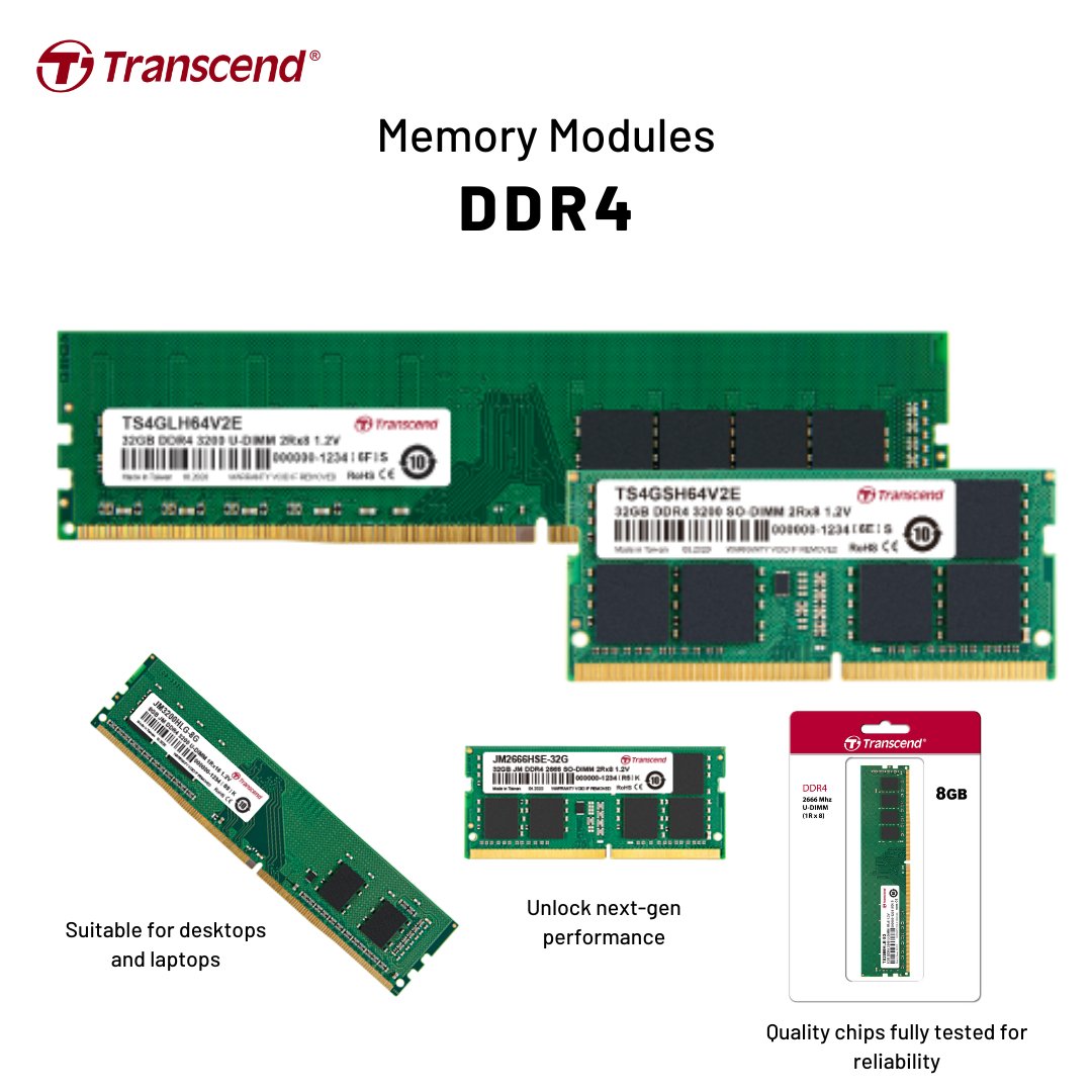 creativenewtech's tweet image. 1.2V Working Voltage.

Transcend India DDR4 operates at 1.2V voltage, offering power-efficient management that enhances system operation.

#transcend #memorymodule #DDR4 #Ram