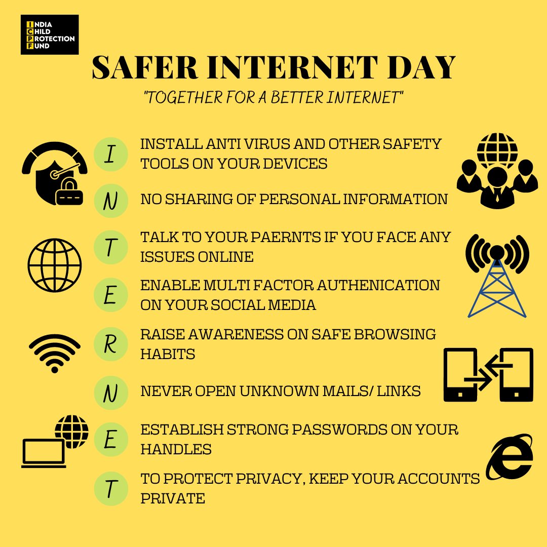 TOGETHER LET'S MAKE INTERNET A SAFE PLACE FOR EACH ONE OF US. 

#saferinternetday #protectchildren #digitalsafety #internetsafety #betterinternet #childsafety