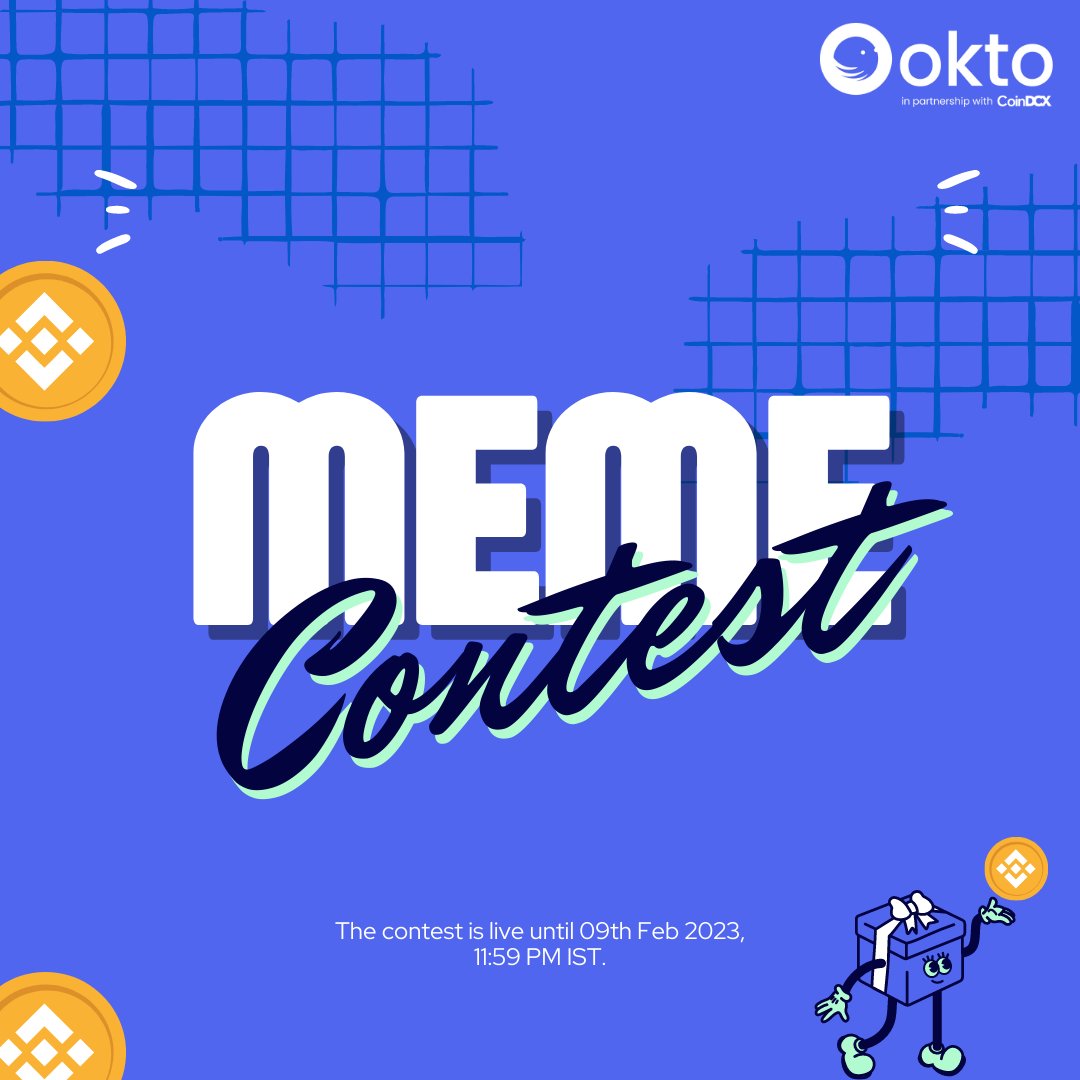 okto_web3's tweet photo. Attention Oktopians!🐙 Show us your favourite feature of the #OktoCommunity through a creative #meme.
The top 5 memes win $5 in #BNB. Get ready to share some laughs 🎉🎉 https://t.co/U6vZTU2a05