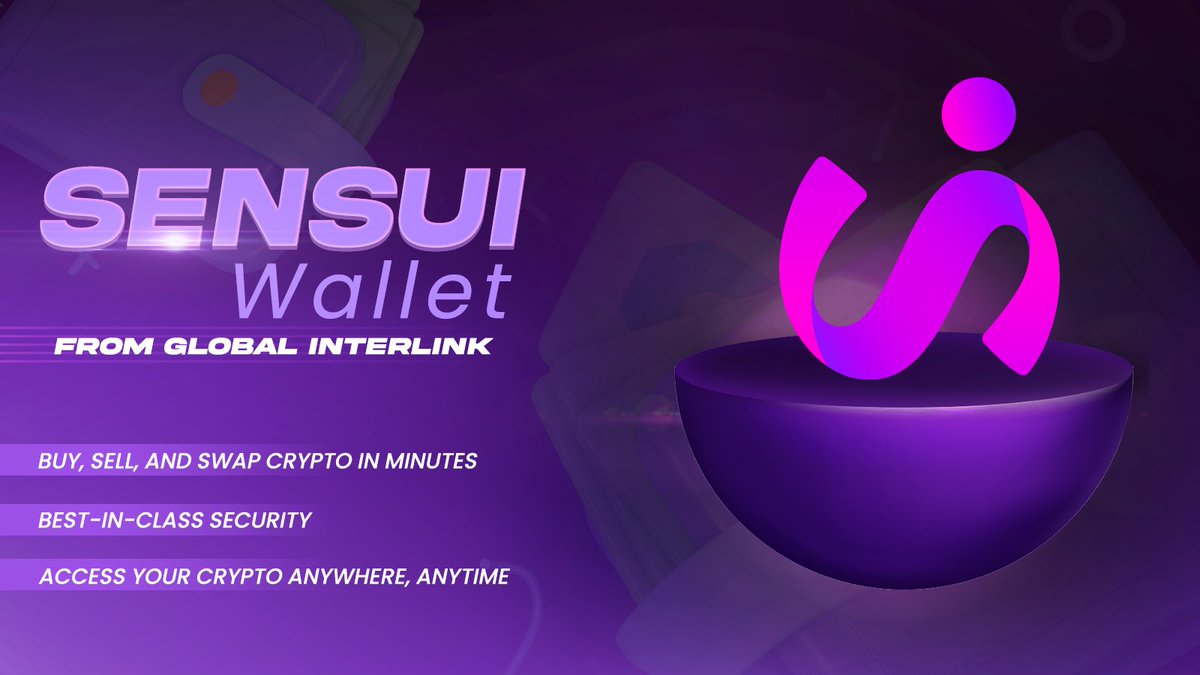 Excited to announce that we're still building and striving to make Sensui Wallet the go-to cryptocurrency wallet for the world. Join us in our mission to make crypto accessible to everyone.
 
#SensuiWallet #Building #Cryptocurrency #FinancialInclusion <a href="/GILinkOffice/">Global Interlink</a> <a href="/SuiNetwork/">Sui</a>