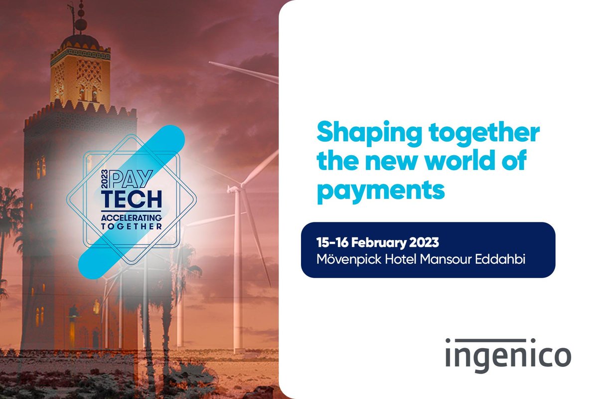ingenico's tweet photo. Ingenico's #Paytech event is back: 15-16 Feb 2023! 450+ participants from 60 nations to explore innovative & sustainable payment solutions through "#AcceleratingTogether" theme. Collaborate for a better future of commerce. Follow #ingenicopaytech2023 #Fintech https://t.co/N8Q67Ymh9K