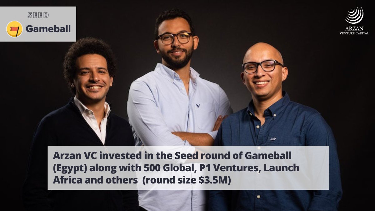 Arzan VC (@arzanvc) on Twitter photo We invested in <a href="/GameballCo/">Gameball</a>'s Seed (total size $3.5M) along with <a href="/500GlobalVC/">500 Global</a>, <a href="/VenturesP1/">P1 Ventures</a>, <a href="/LaunchAfricaVC/">Launch Africa Ventures</a>, <a href="/seedra/">SEEDRA Ventures</a>, <a href="/propellerincme/">Propeller</a> and Core Vision.
P.S. this is our 2nd investment in the startup (Fund II)
Congrats <a href="/AhmedKhairy152/">Ahmed Khairy</a>, <a href="/ahmed_elassy/">Ahmed El Assy</a>, <a href="/omaralfar/">Omar Alfar</a> and team Gameball😎 We invested in <a href="/GameballCo/">Gameball</a>'s Seed (total size $3.5M) along with <a href="/500GlobalVC/">500 Global</a>, <a href="/VenturesP1/">P1 Ventures</a>, <a href="/LaunchAfricaVC/">Launch Africa Ventures</a>, <a href="/seedra/">SEEDRA Ventures</a>, <a href="/propellerincme/">Propeller</a> and Core Vision.
P.S. this is our 2nd investment in the startup (Fund II)
Congrats <a href="/AhmedKhairy152/">Ahmed Khairy</a>, <a href="/ahmed_elassy/">Ahmed El Assy</a>, <a href="/omaralfar/">Omar Alfar</a> and team Gameball😎