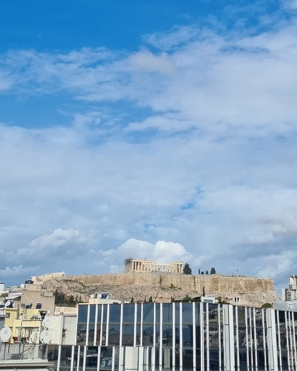 View to the Acropolis #acropolis #athens #greece #emst #winteringreece #traveler #cloudysky #ancientgreece #ancientcivilization