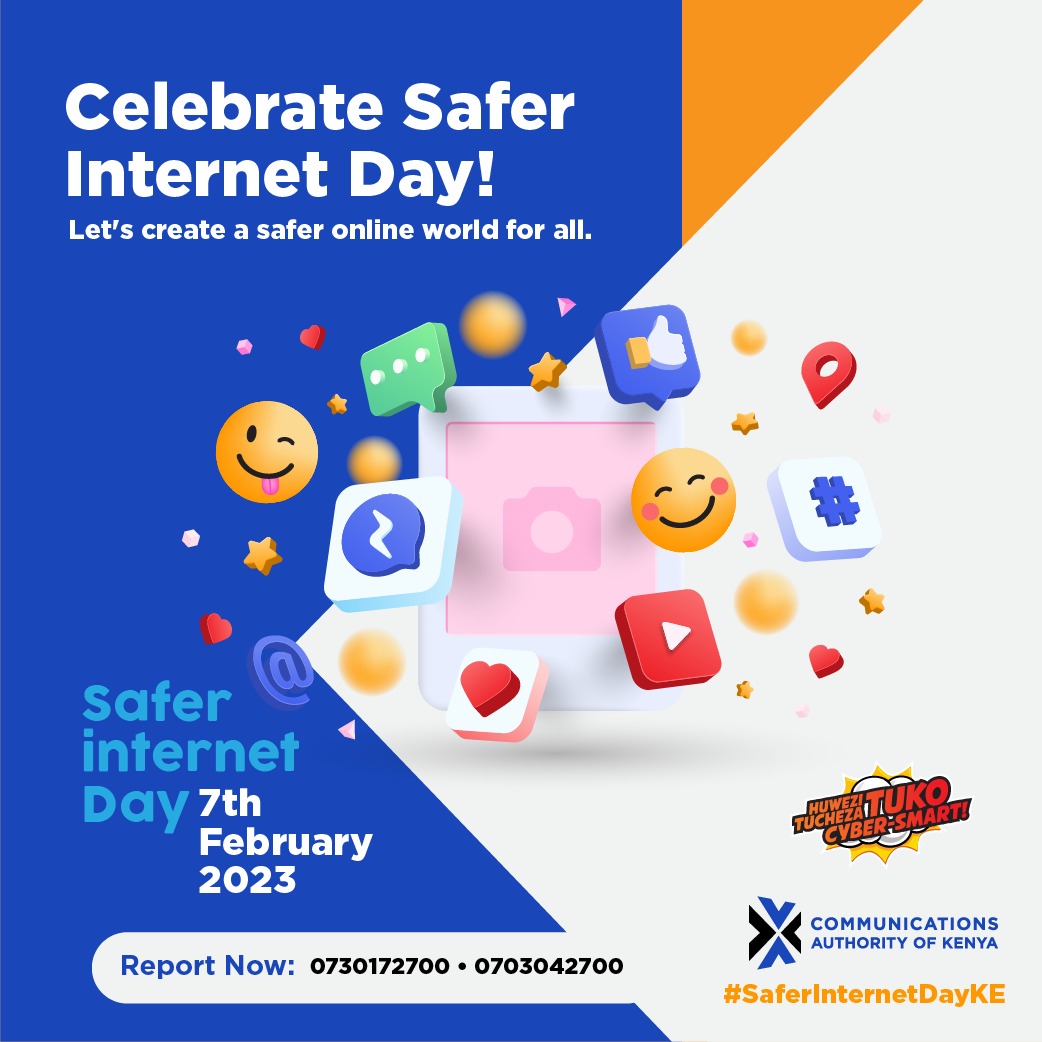 Kenya joined the whole world in celebrating Safer Internet Day and the board incharge promising the nation for a safer internet ride
#SaferInternetDayKE @CA_Kenya