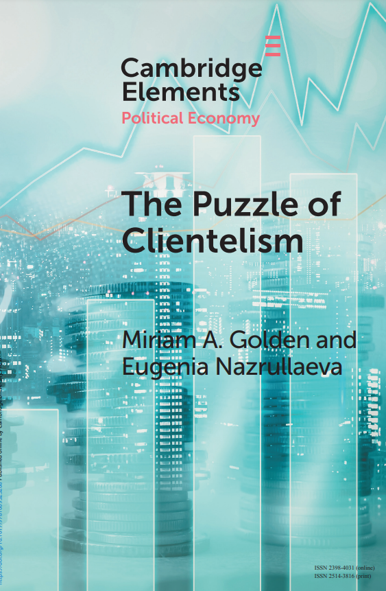 💡#SPSProfessors in the Spotlight

📑@EUI_EU Professor @mgoldenProf and Eugenia Nazrullaeva (@LSEnews) just published their #CUPElement 'The Puzzle of Clientelism' in the @CambridgeUP Element series on 'Political Economy'.

Read more➡️bit.ly/3I1f50C