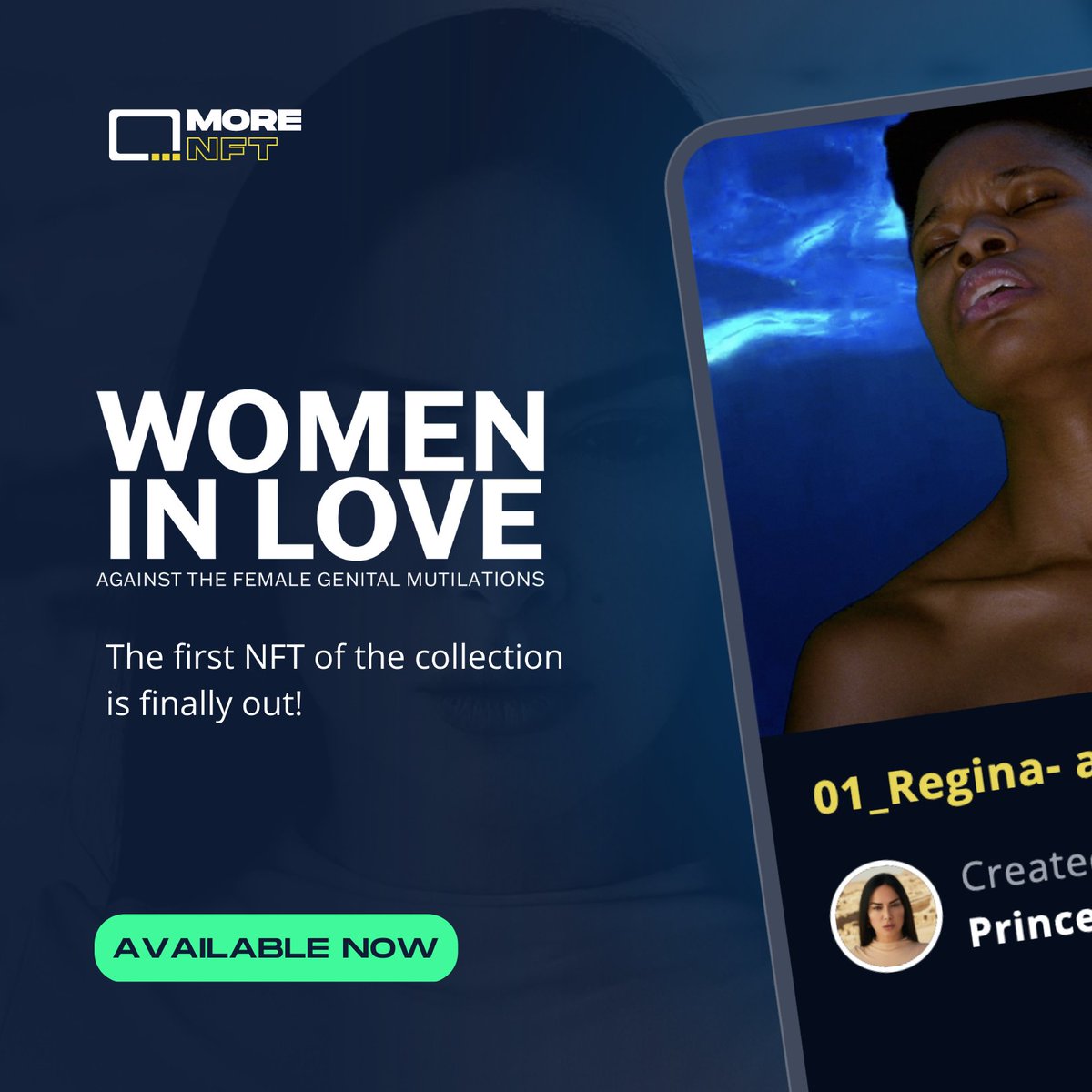 The first NFT of the collection WOMEN IN LOVE is finally out!

BUY NOW on morenft.io/en-US/nfts/vgu…

#MoreNFT #NFTita #metaverse #women