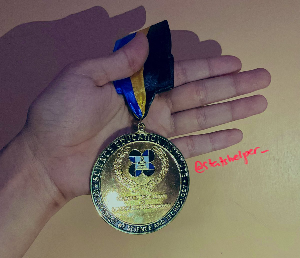 So I just received this Academic Excellence Award from d/o/s/t. It feels like all the hardships throughout my undergraduate years have been validated ❤️