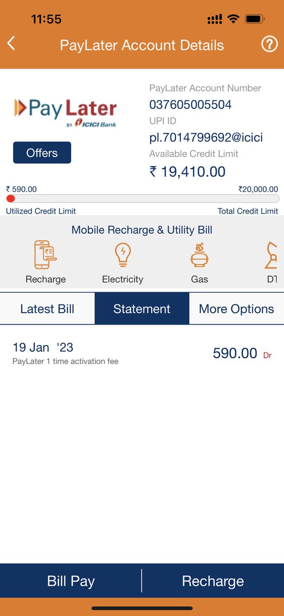 himanshu99692's tweet photo. @ICICIBank why you charge pay later fees i cant pay this fees please close my this pay later ac and revese this fees urjent basis ya close my also ac in icici bank urjent basis @ICICIBank_Care https://t.co/6zXHRmW6uN