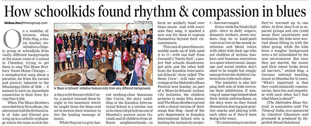 anandmahindra's tweet photo. These kids are the true stars at this year’s @mahindrablues festival. They’re going to make you shake, rattle &amp; roll! https://t.co/yX2sme8Ydr