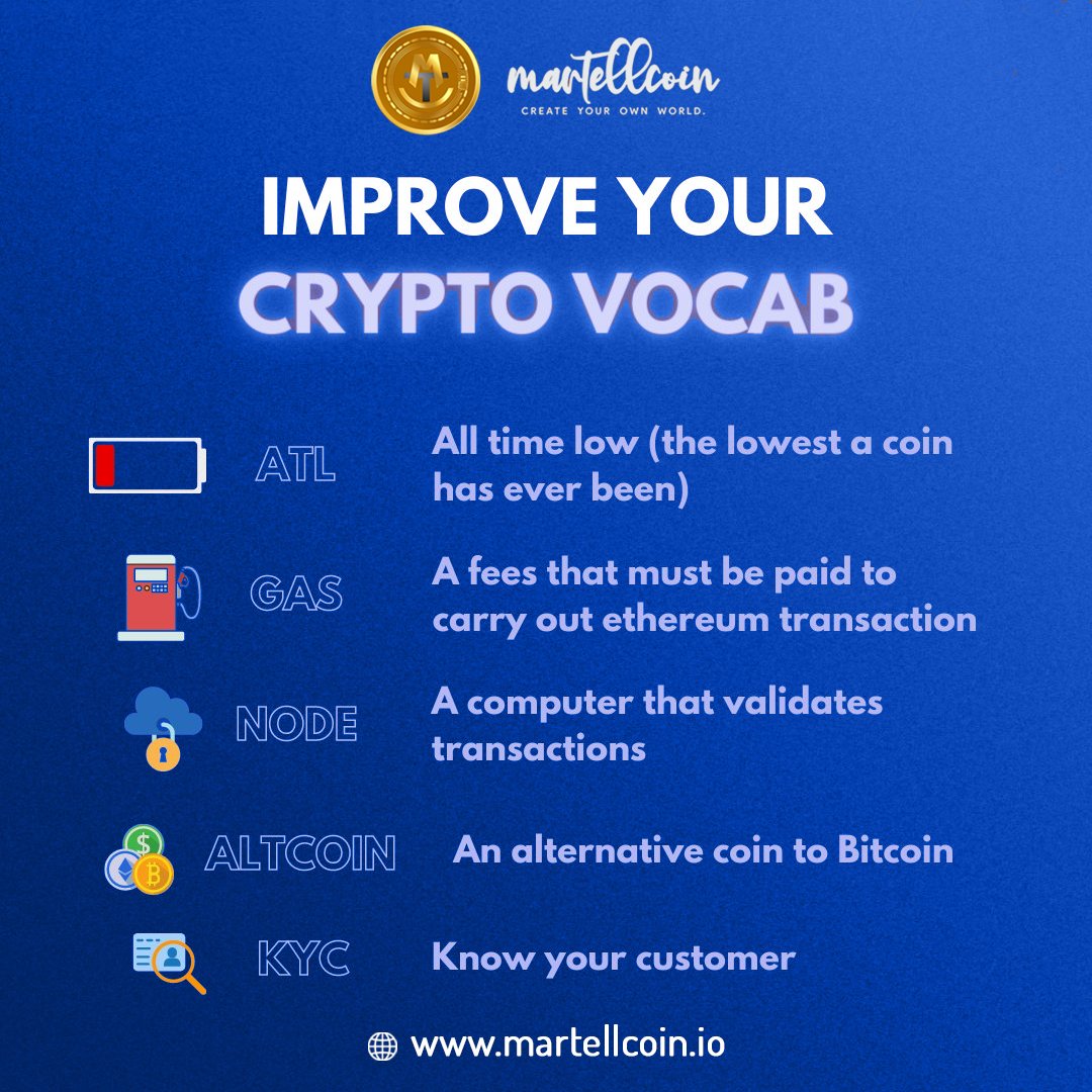 MartellCoin's tweet photo. 👨‍🏫 Improve your #crypto vocab with #Martell

👉 https://t.co/nIc7EHYsFG

#MartellCoin #MTC #cryptocurrency #cryptotrading #cryptoinvestors #cryptocurrencies #cryptotokens #cryptomarket #altcoin #bnb #investment https://t.co/fP4JHNhbFA