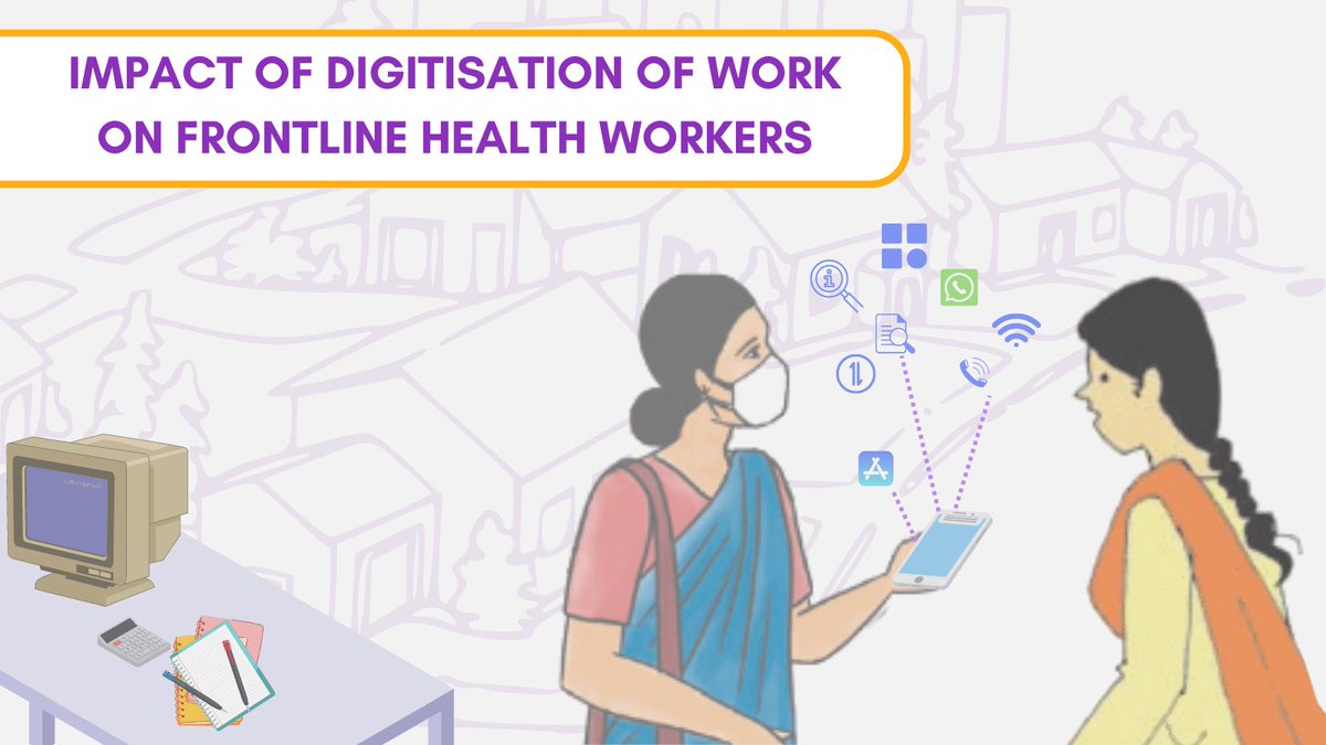 With the recent push for the #digitalisation of #ASHA's work, our researchers, @sreerupa_sree and Sneha, through this #study, aim to explore how #frontlinehealthworkers stand to be affected by the adaptation of digital innovation and technologies. 

Keep following for more!