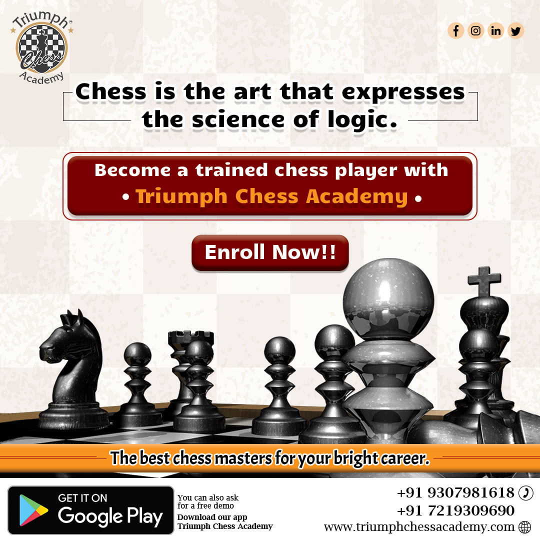 TCAchessmate's tweet photo. When you see a good move, look for a better one.

Join Triumph Chess Academy
&amp; Let's Begin the Battle !!
ENROLL NOW:

Call: 9307981618/7219309690
Website: https://t.co/nPcGUqsqlF

#triumphchessacademy #chessacademy #learningacademy #chessplayer #checkmate #chessmaster #intellect https://t.co/XS0XMA9dH3