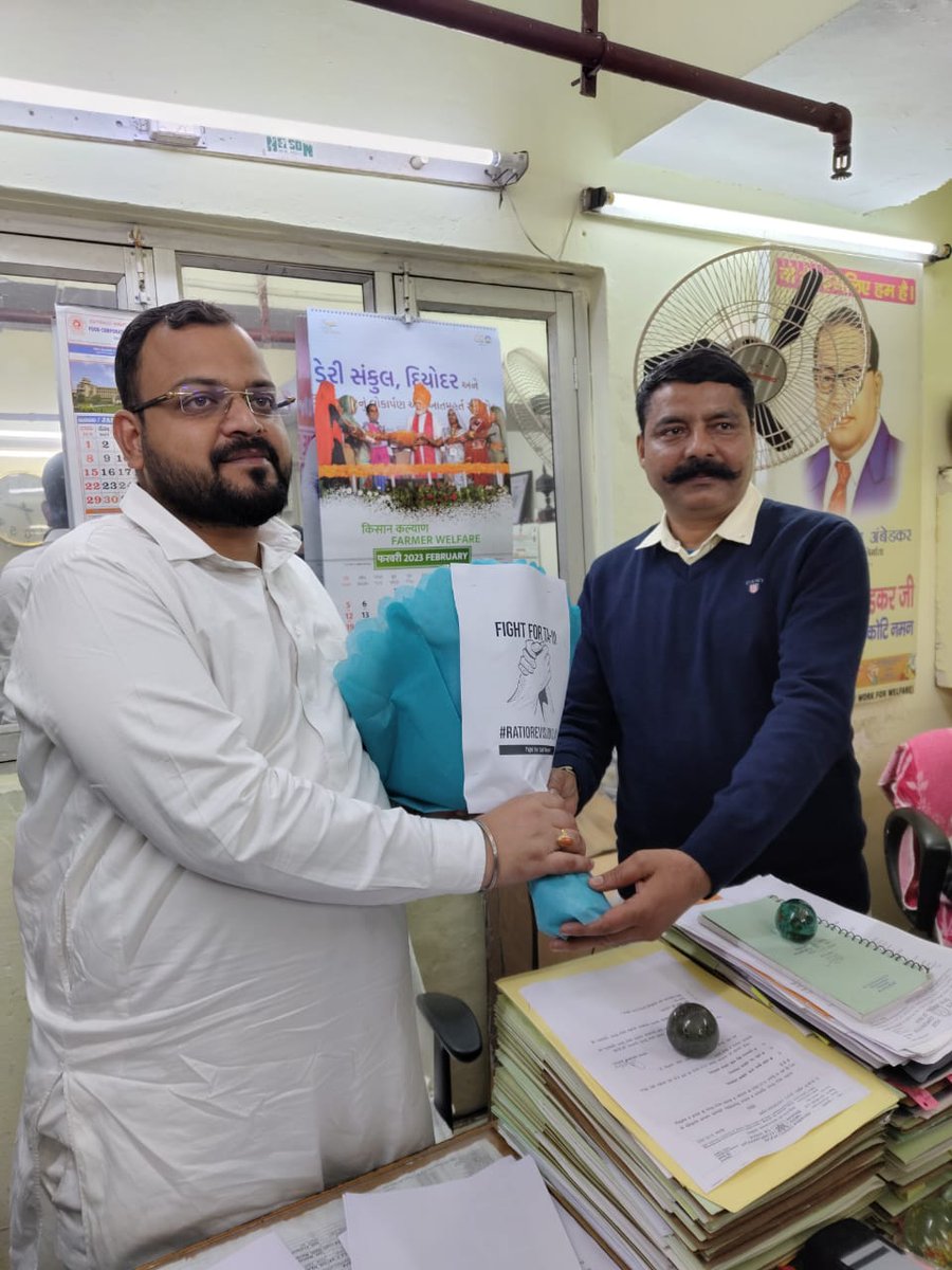 NorthzoneTA3's tweet photo. Meeting of CORE committee members of TA-3 with NEC member of BKNK Sangh and ESU 1158 on the matter of RATIO revision 3:4:3  at FCI HQrs New Delhi. https://t.co/i0W8NFXlsQ