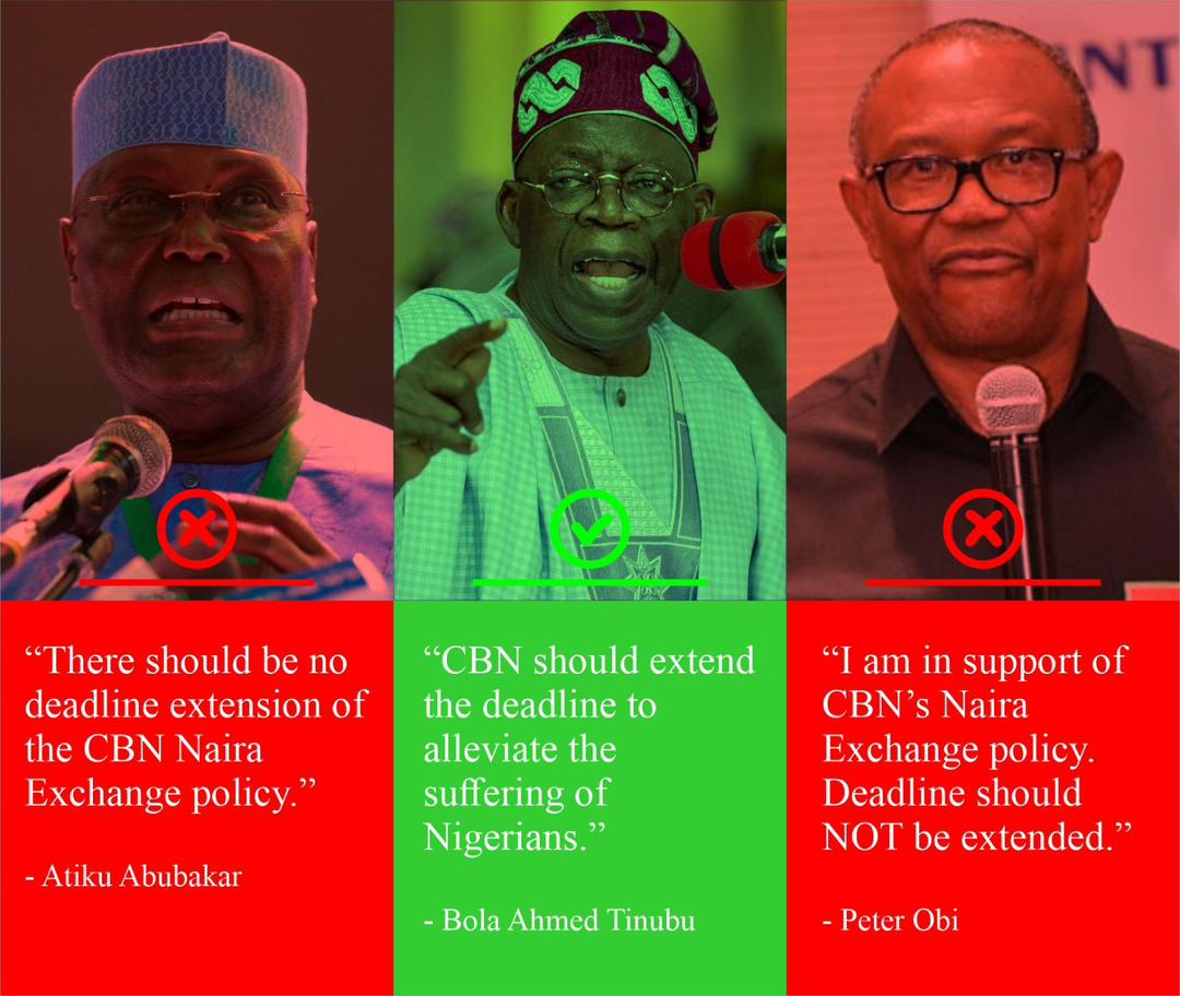dmightyangel's tweet photo. While Bankers are ESCAPING through the backdoor in a very embarrassing way just because of unintended pain of CBN poor implementation of policy, Tinubu said CBN must stop the pain NOW, but Atiku &amp; his boy Peter Obi said CBN must ensure the pain stinks more🤣🤣🤣

You see am🤔🤔 https://t.co/XGcuoyw2ki