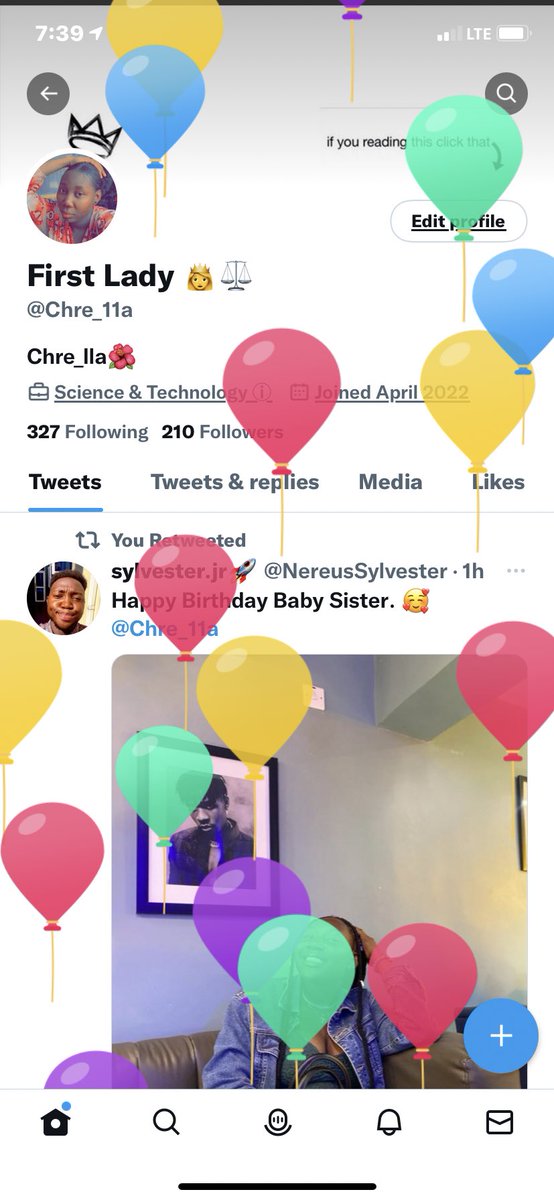 Chre_11a's tweet photo. I got my balloons !!!🎉🎉🎉 https://t.co/MmX4jExDR0