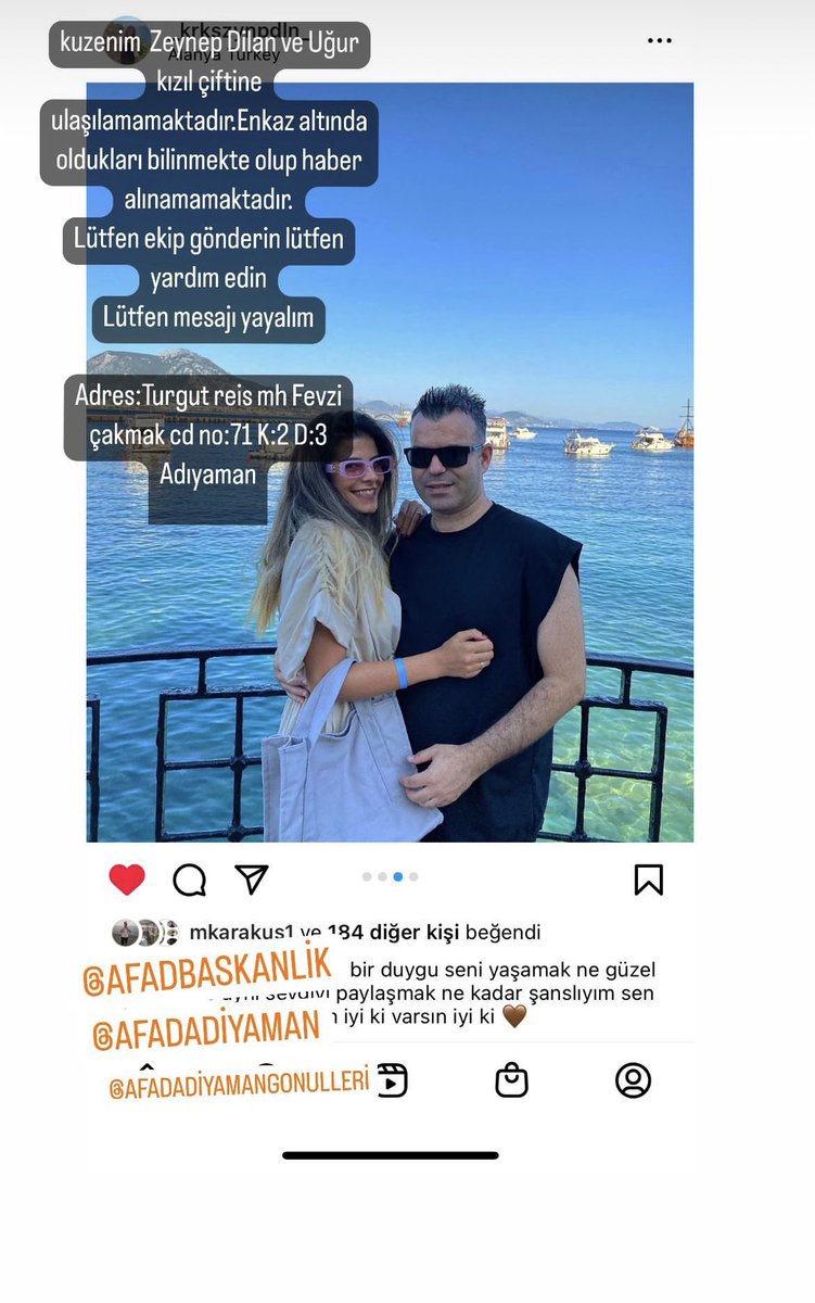 mkarakus54's tweet photo. @chpgenclikgm Merhaba kuzenim ve eşi 30 saattir göçük altında. Yardım eden yokmuş AFAD yokmuş. Lütfen yardım eder misiniz ? https://t.co/bVF7BjDibg