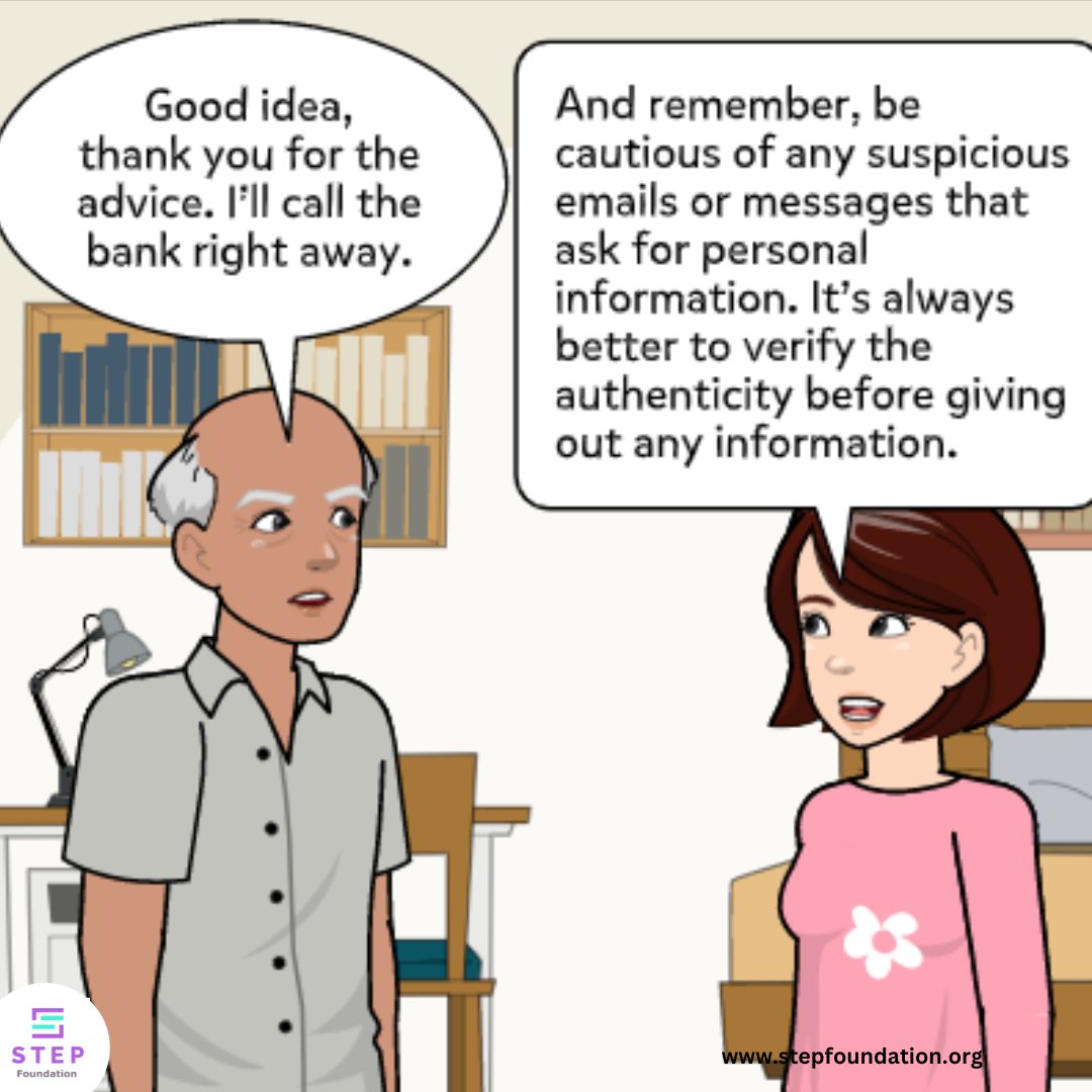 STEP_Local's tweet photo. #StaySafeOnline!

On #SaferInternetDay, protect your personal info from suspicious emails/messages. Watch out for scams like this.

#STEPSAFE and @STEP_Local are not-for-profit initiatives of the #STEPFoundation

#BeSafe #BeCyberSmart #VerifyBeforeYouTrust #OnlineScams https://t.co/KstTv1k1D8