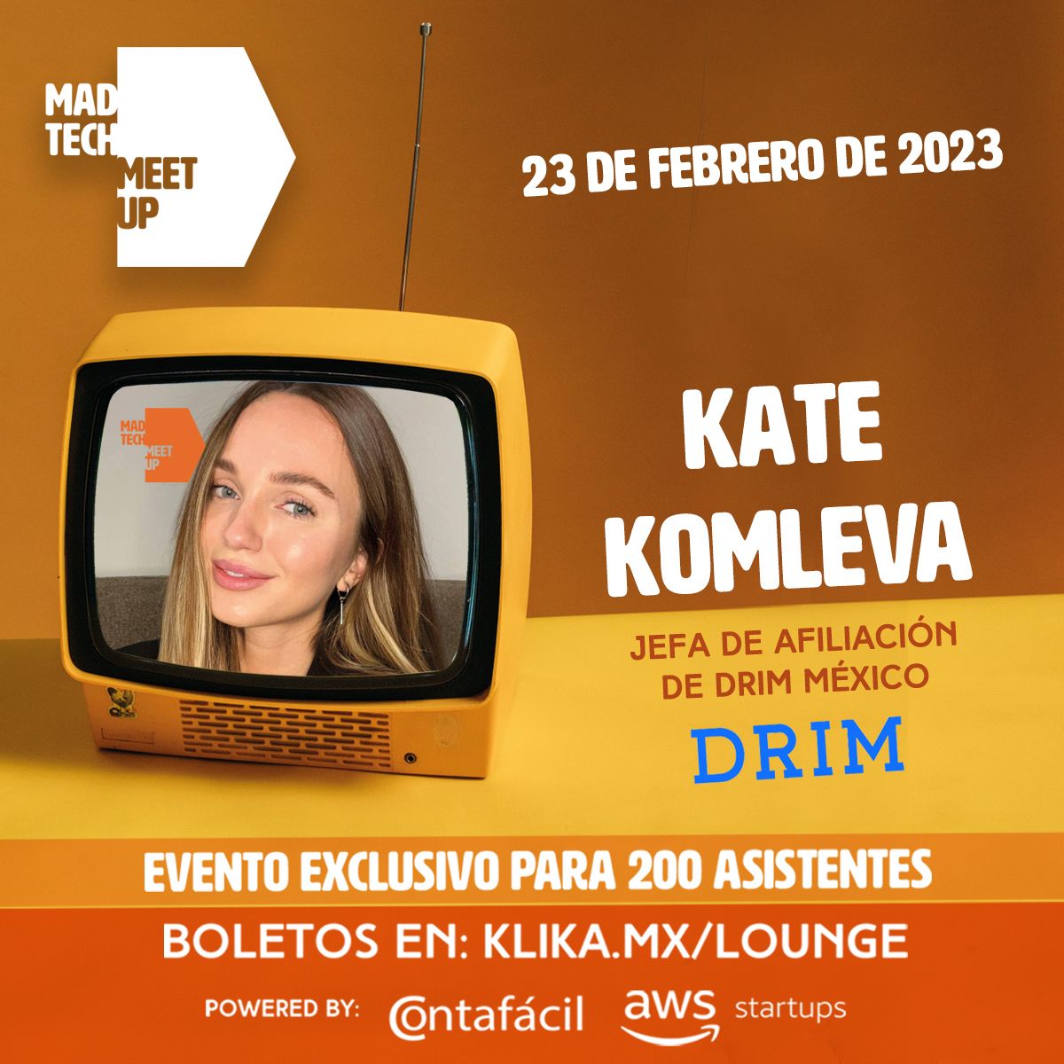 El marketing y la publicidad con tecnología aumentaran tu ROI, ven a Madtech con los mejores líderes de la industria. - *|klika.mx/lounge*