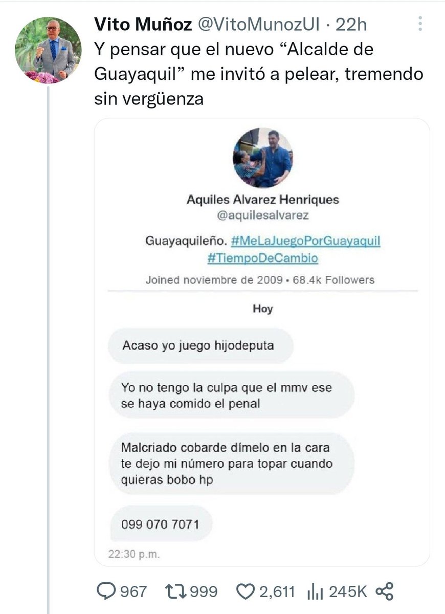JacoboG_Ecu's tweet photo. Otro punto a favor de Aquiles: 
usa el gran término "mmv" https://t.co/tpAy5XQAcg