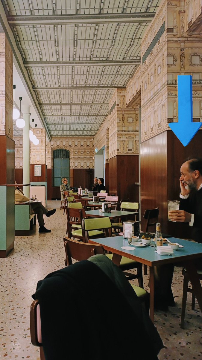 nosobody's tweet photo. I met Luca Guadagnino in Wes Anderson's Bar Luce in Milan. A cinephile's wet dream I think https://t.co/DBjQ2fnle5
