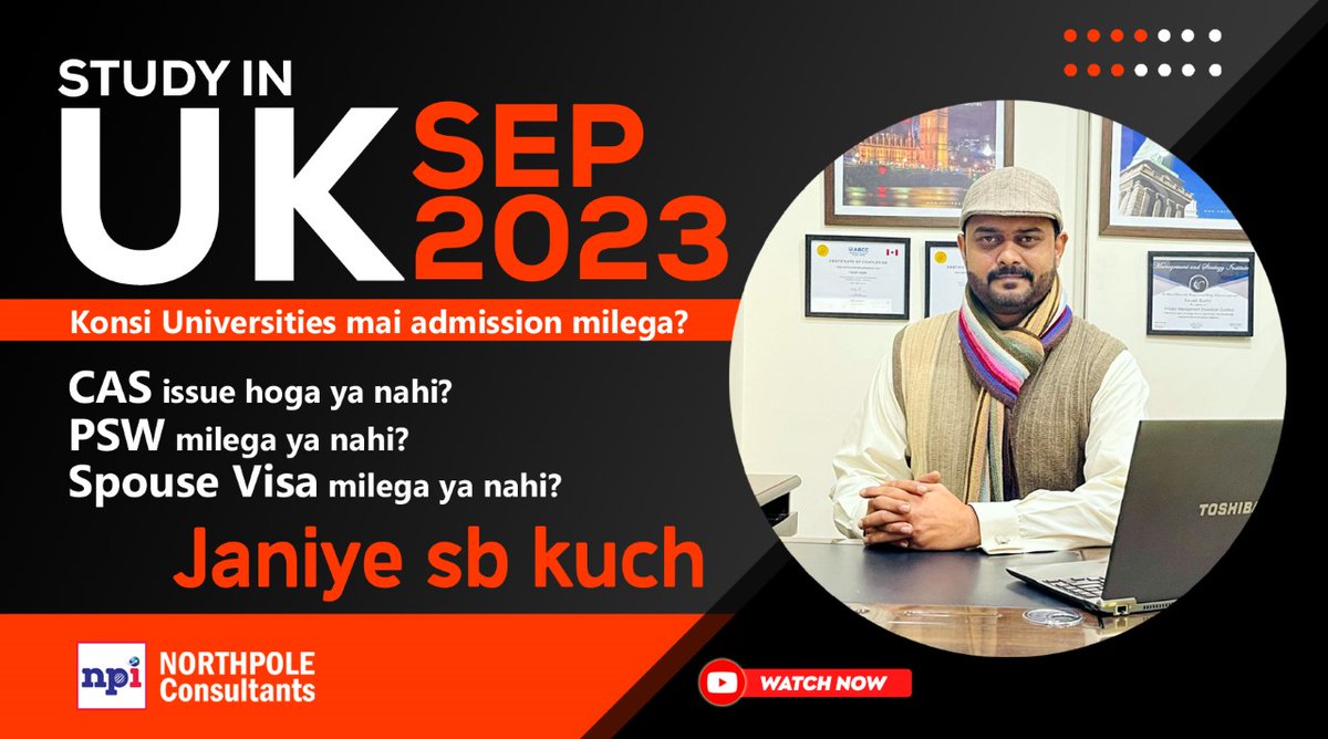 ConsultantsNpi's tweet photo. ππ¬π§π¬π§π¬π§π¬π§π
If you are planning to acquire your education from the #UK for #Sep2023Intake and are worried about how to initiate your application process, or have other queries like #CASLetters,
video Link: https://t.co/bgjeqJqnn4 https://t.co/Bxgf0GqnL8