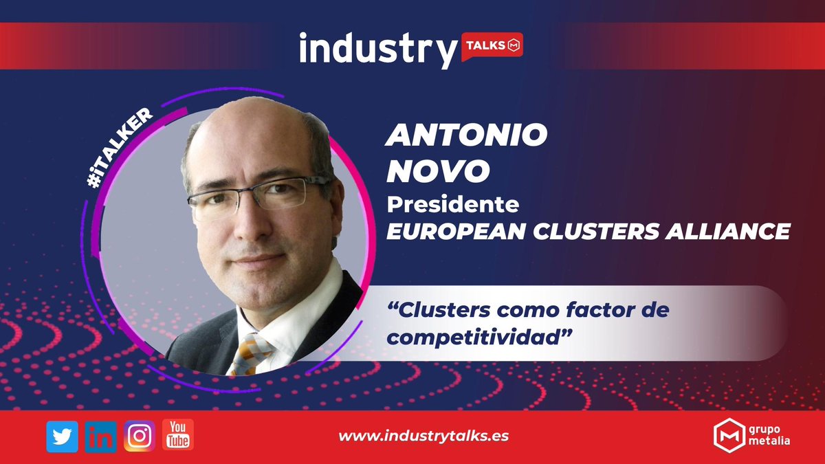 IndustryTalks (@industrytalkses) on Twitter photo 🔴🚀#iTALKS| <a href="/antnovo/">Antonio Novo</a>, Presidente de <a href="/AlliedClusters/">European Clusters Alliance</a> y <a href="/ClustersES/">Clusters.es</a>, habló en su 🎙️#iTALK sobre que, “no tenemos mucha dinámica en España de aportar a los planes estratégicos europeos” #Clústers #Innovación <a href="/ClusterIDiA/">Cluster IDiA</a> ¡No te lo pierdas! 👉🏽 industrytalks.es/italks-2302-an… #GoIndustry🚀 🔴🚀#iTALKS| <a href="/antnovo/">Antonio Novo</a>, Presidente de <a href="/AlliedClusters/">European Clusters Alliance</a> y <a href="/ClustersES/">Clusters.es</a>, habló en su 🎙️#iTALK sobre que, “no tenemos mucha dinámica en España de aportar a los planes estratégicos europeos” #Clústers #Innovación <a href="/ClusterIDiA/">Cluster IDiA</a> ¡No te lo pierdas! 👉🏽 industrytalks.es/italks-2302-an… #GoIndustry🚀