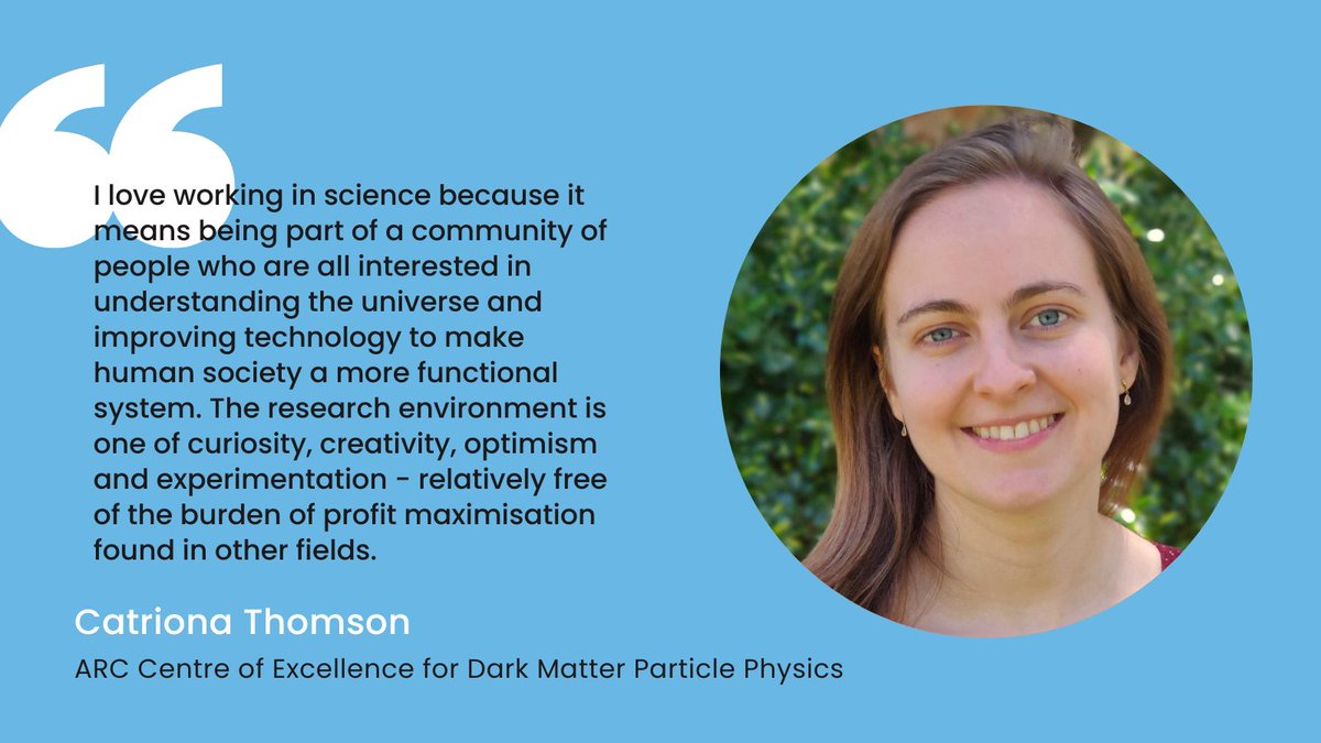 ARC_DMPP's tweet image. To celebrate @WomenScienceDay on Saturday, 11 February, Catriona Thomson explains why she loves working in #science.

Catriona's work @uwanews involves helping to solve one of the great mysteries of the universe - the nature of #darkmatter.

#womeninscience #womeninstem #physics