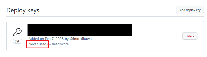 よくよくみたらDeployKeysがNeverUsedのままだったので、外して再度CD動かしてみたら必要な権限が設定されてるアクセスキーだけでもちゃんと動いた😤