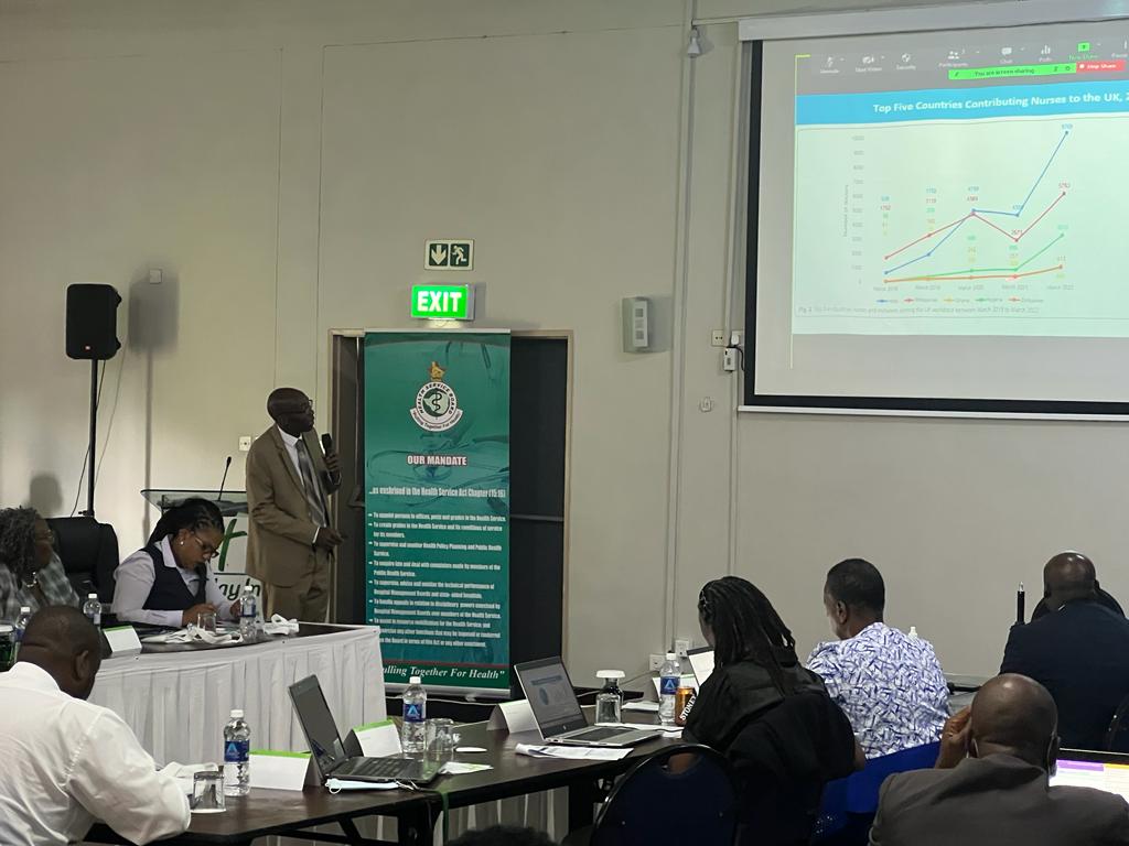 TajudeenOyewale's tweet photo. My colleague Dr. @AlexAdjagba7, @UNICEFZIMBABWE Chief of Health & Nutrition contributing to #HealthLabourMarketAnalysis at the Health Workforce Strategic Planning mtg of @MoHCCZim
& @HSBZimbabwe.
@WHO_Zimbabwe @GlobalFund @WorldBankAfrica @euinzim @UKinZimbabwe @IrlEmbPretoria https://t.co/PN3ZSIHeow