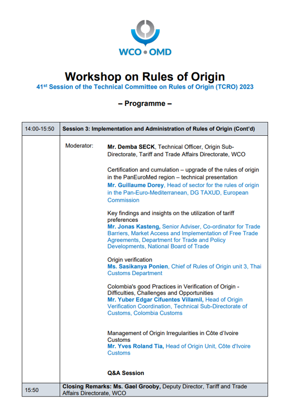 Jonas Kasteng (@jonaskasteng) on Twitter photo Looking forward to present at <a href="/WCO_OMD/">World Customs Organization</a> Workshop on Rules of Origin❗️
Key findings on how companies use free trade agreements in reality based on <a href="/sweboardoftrade/">National Board of Trade Sweden</a> research ❗️
👇👇👇
Tune in on February 10 at bitly.ws/zSKj and find out more❗️ Looking forward to present at <a href="/WCO_OMD/">World Customs Organization</a> Workshop on Rules of Origin❗️
Key findings on how companies use free trade agreements in reality based on <a href="/sweboardoftrade/">National Board of Trade Sweden</a> research ❗️
👇👇👇
Tune in on February 10 at bitly.ws/zSKj and find out more❗️