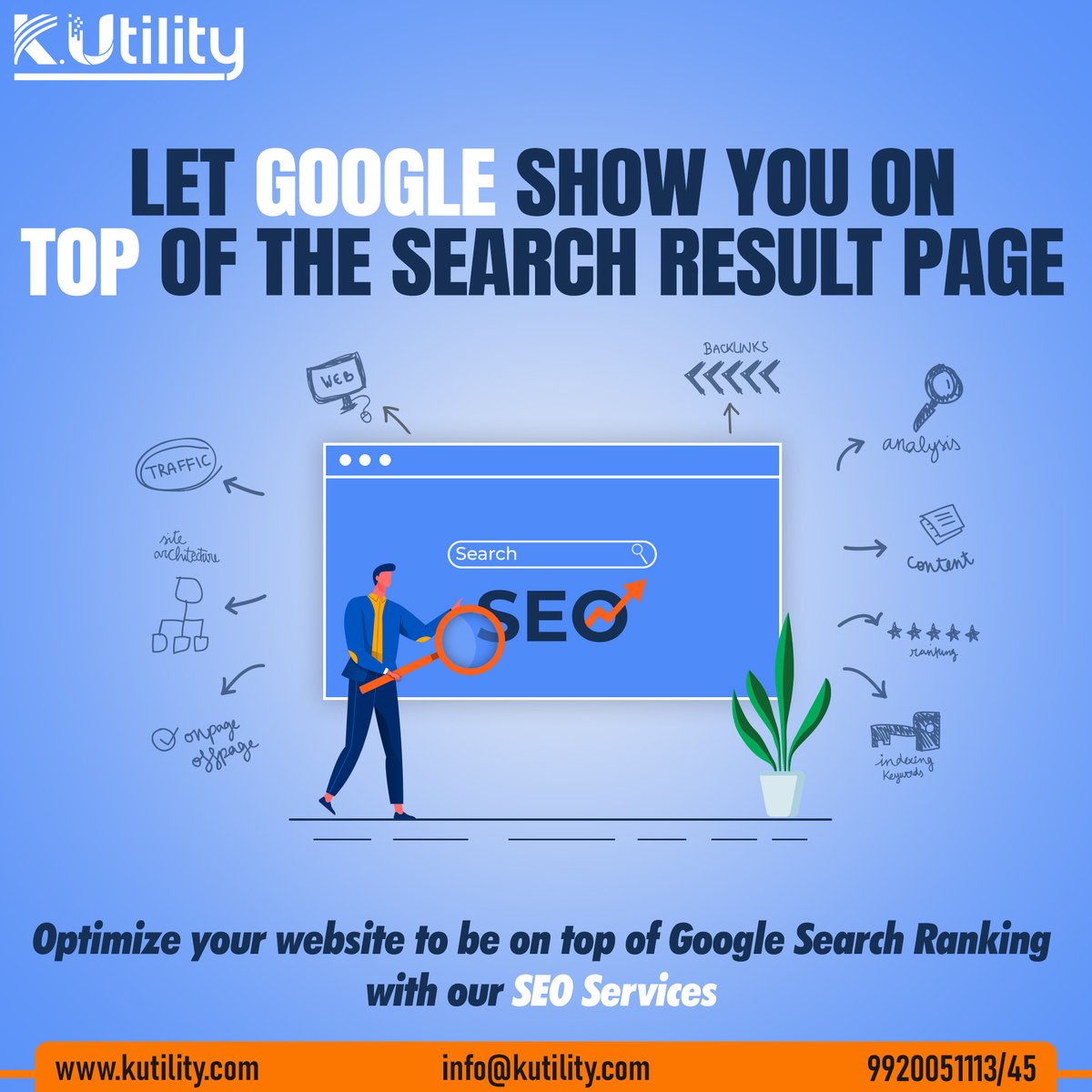 kutility2017's tweet photo. Average people always search for a solution. The best ones appear in searches. Appear on top of the google search page with our SEO Service. #kutility #digital #digitalmarketing #seo #searchengineoptimization #seotools #seotips #seoservices #seoagency #marketingdigital #marketing https://t.co/Vd8yU8KOga