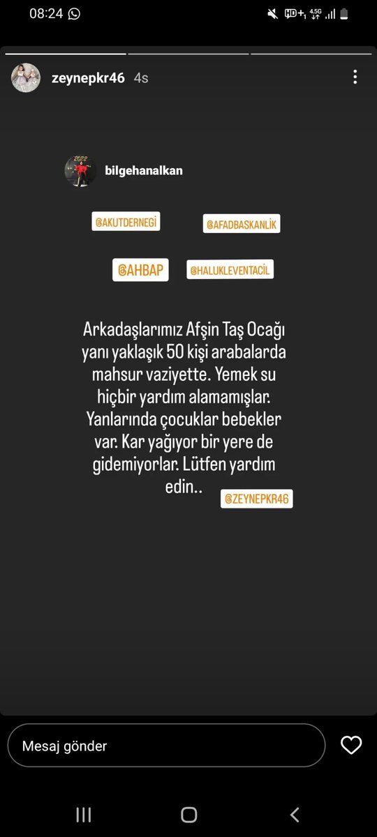 Huk_Mem_Pltf's tweet photo. Afşin taş ocağında  mahsur kalan vatandaşlarımız var. Bebekler var.

Bilgiyi paylaşalım. Bölgeye yakın kişiler fark edebilir. İlgili kurumlara da ulaştırmaya çalışalım.

#afsindeprem
@AFADBaskanlik @AKUT_Dernegi https://t.co/R722yzTD1g