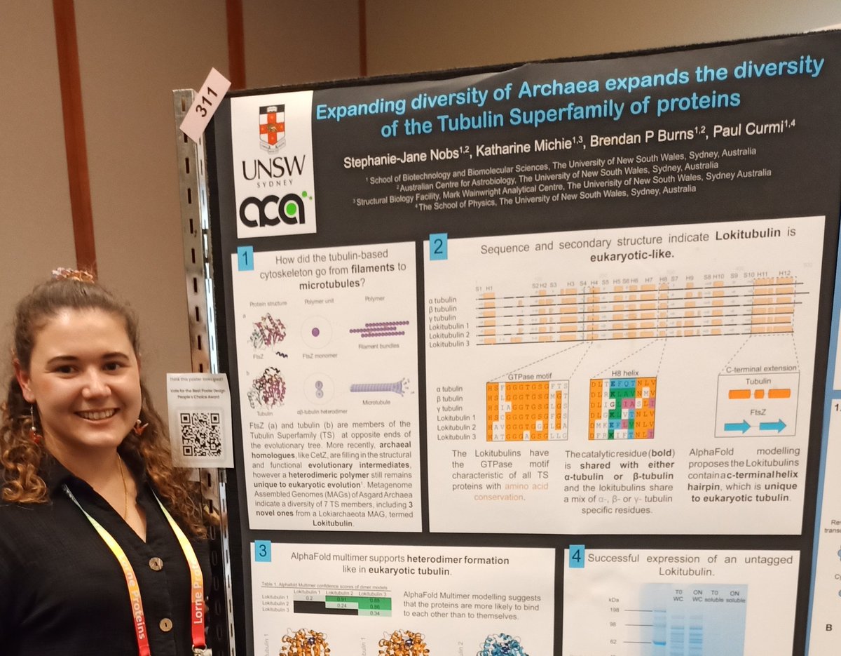 My 1st #lorneproteins poster session is done! Hopefully taught a few people that #Archaea are not 'bacteria-like' organisms. 👩‍🔬🦠🔬