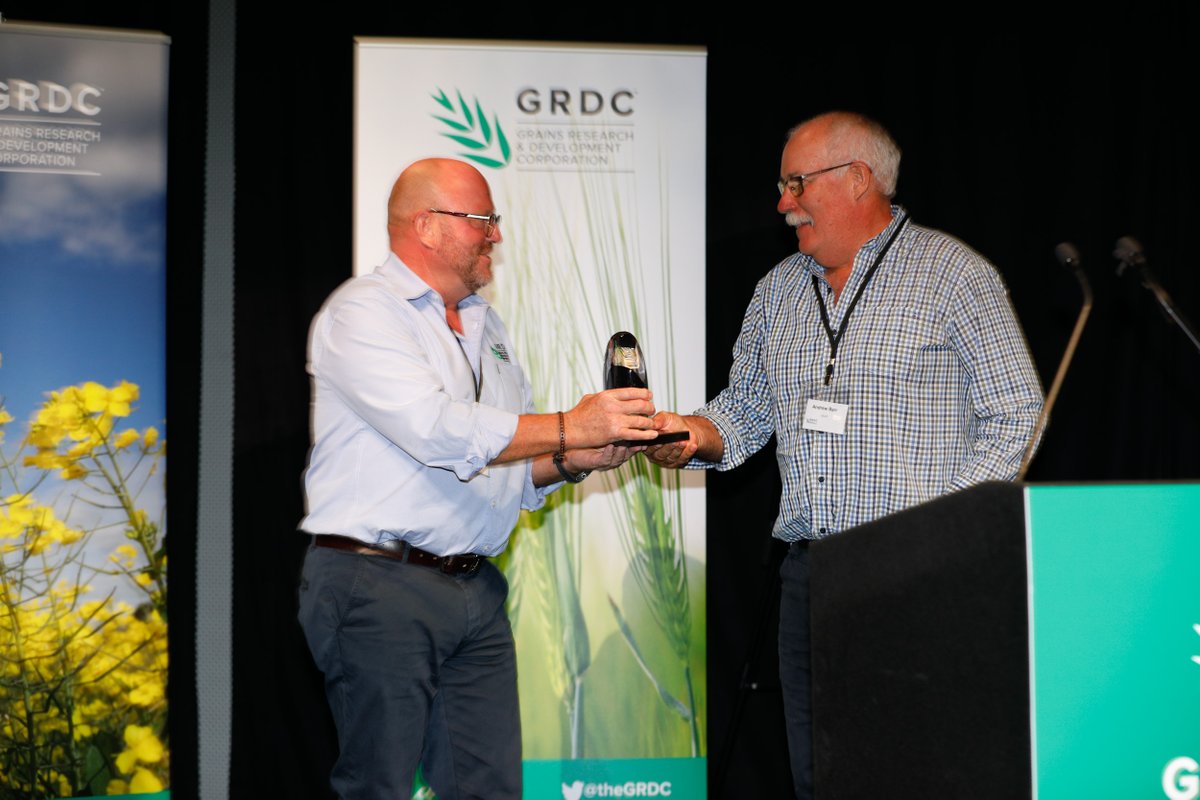 🏆🏆 Congratulations to SA grain grower &amp; former plant breeder Professor Andrew Barr who has been awarded the GRDC Seed of Gold - one of the grain industry's most prestigious awards 🏆🏆

Congrats Andy, we're lucky to have you.

Read more bit.ly/3YdlH

#GRDCUpdates