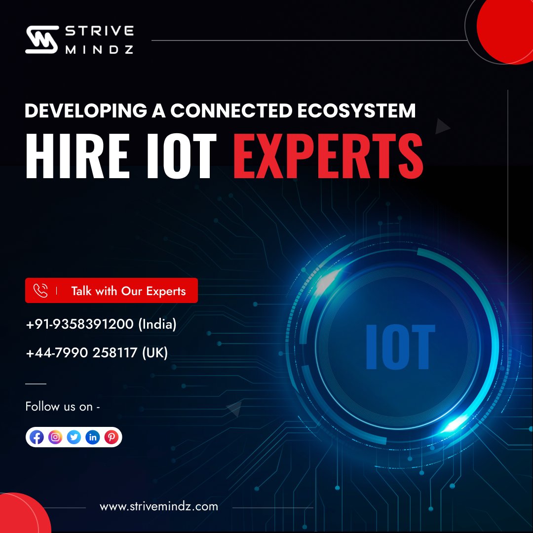 Unlock the full potential of your IoT initiatives!!
Hire the best in the business - IoT experts from Strivemindz.
Visit -strivemindz.com/salesforce-iot…

#iotappdevelopment #iotdevelopment #iotservices #iotapplications #IoTmobileappdevelopment #IoTwebappdevelopment