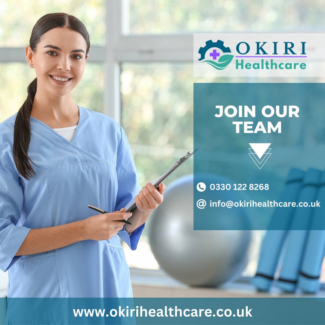 Okiri Healthcare is now recruiting nurses and care assistants in Nottingham area. You can apply online by visiting our website.
#nursingagency #domiciliarycare #okirihealthcare #nottingham