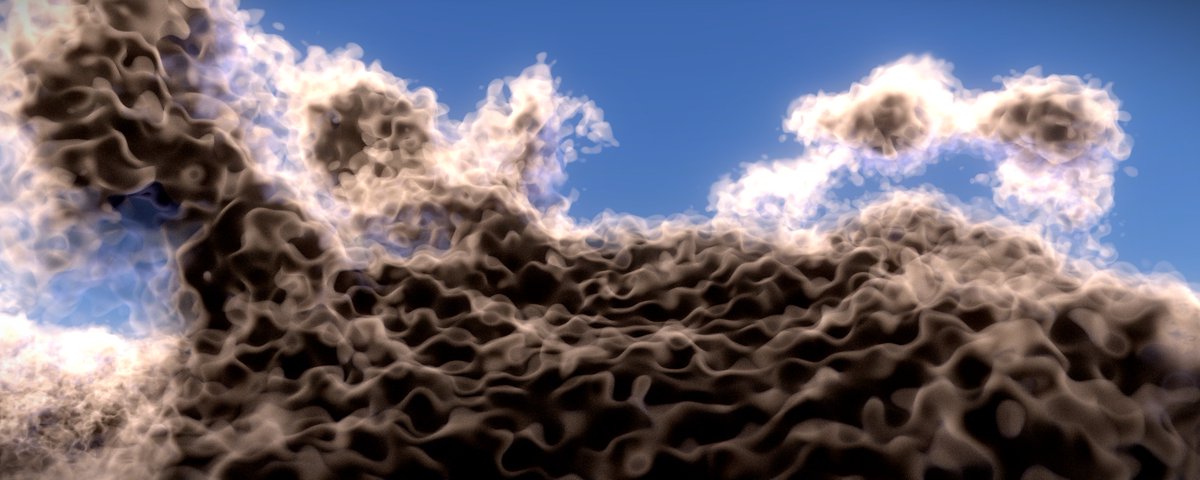 Wulferis's tweet image. Don&apos;t see anything wrong with these clouds, They look perfect! Jokes aside this is a pretty cool bug.
#Minecraft #Rendering #MinecraftShaders #Graphics