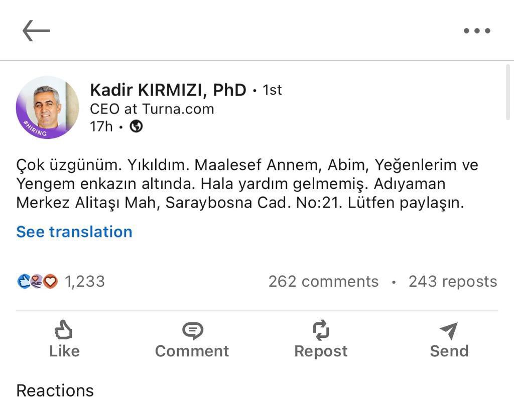 Yardım lütfen 🙏🏻 #deprem #earthquake #ADIYAMAN #adiyamandeprem