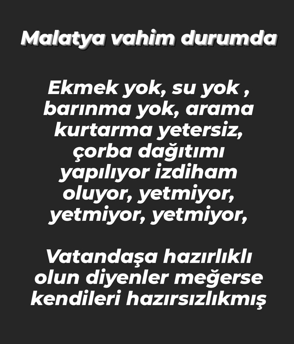 serdarkarakus's tweet photo. #malatyadeprem https://t.co/2jIrsn39DJ