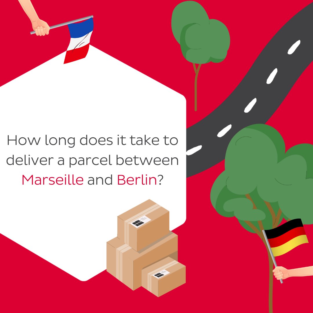 Geopost_news's tweet photo. ๐ซ๐ท๐๐ฉ๐ช
How long do you think it would take to send your customerโs parcel from Marseille to Berlin?
Hit the link to find out: https://t.co/rmGKA6cWbe | #DPDClassic https://t.co/iBgL1G2vk3