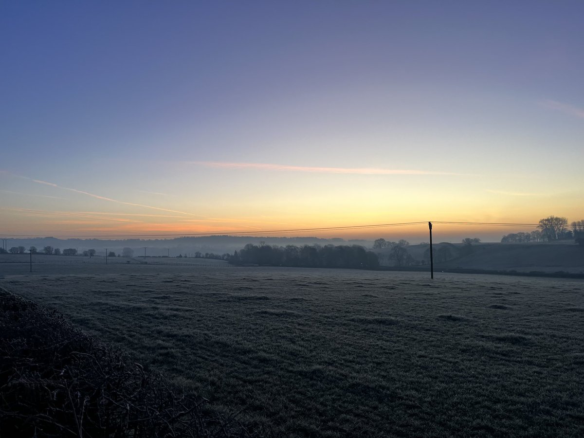 The sheer joy of being out and about early on a morning like this in the #StaffordshireMoorlands -5 but beautiful!