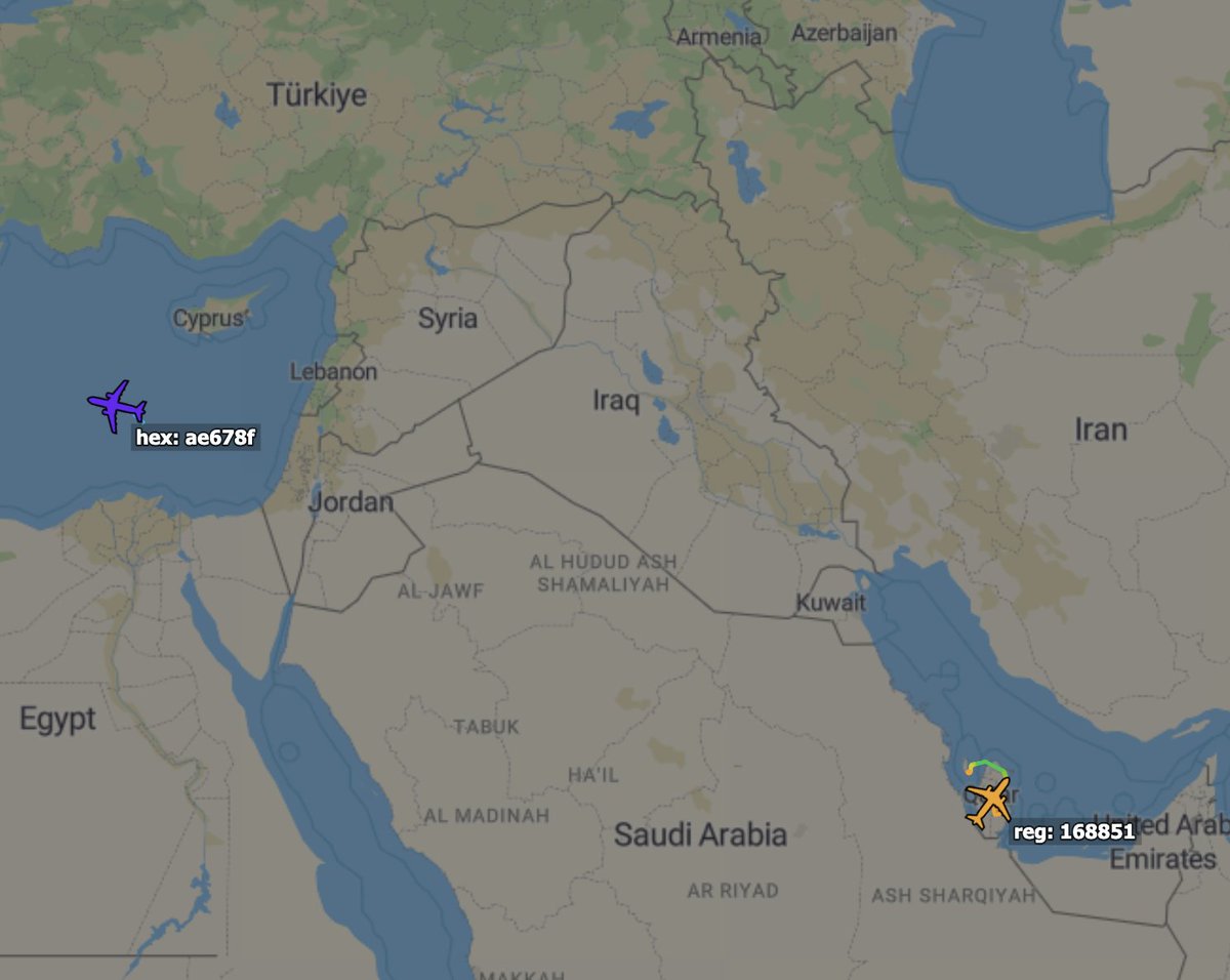 TheSnoopySnoop's tweet photo. 2nd US Navy P-8A Poseidon #AE678F pinging east med https://t.co/Ot63Vtb6Yj