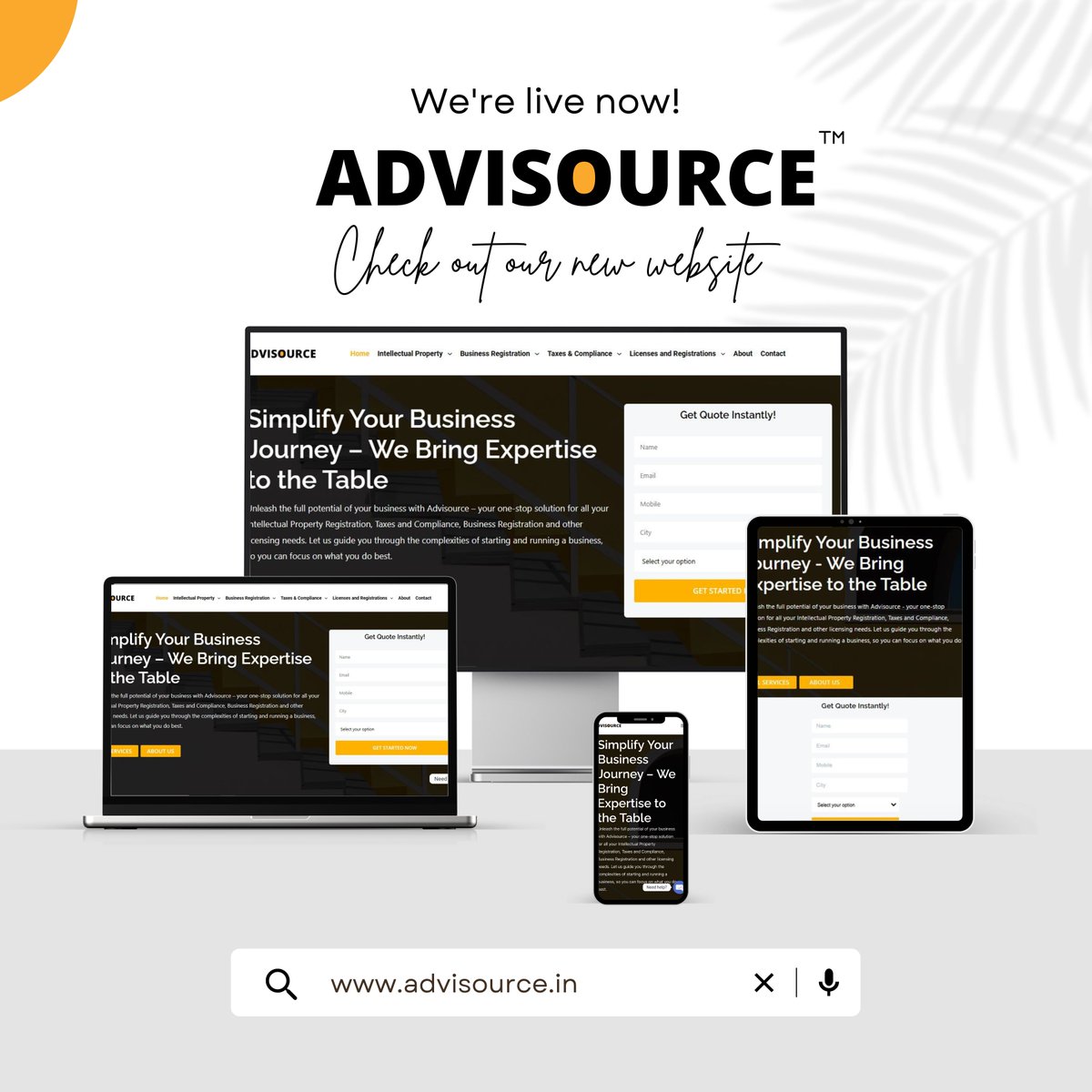 mishraverse's tweet image. Thrilled to announce the launch of Advisource.in, your go-to source for expert business consultancy services! Get protected, stay compliant and grow your business with ease 💼 
@advisourcedotin

#WebLaunch #BusinessConsulting