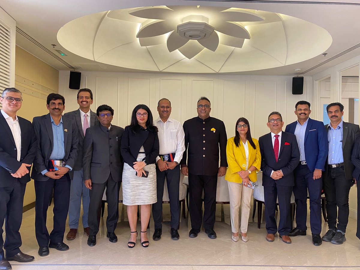 Lunch meeting with OP Jindal Global with Professor Dr. C Raj Kumar and Professor Dr. Mohan Kumar attended by #IBPGAbuDhabi on 6th Feb 23.