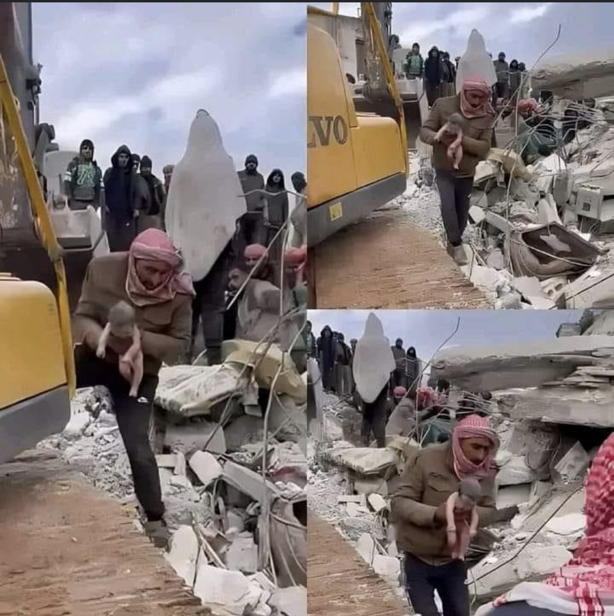 لا أجدُ ما يفسِّر لي قولَ الله عزّ وجلّ: (يُخرِجُ الحيَّ من الميّت)، أصدق مِن أمٍّ ولدَت طفلتَها تحت الأنقاض، ثمّ ماتت هي وعاشت الطفلة😭