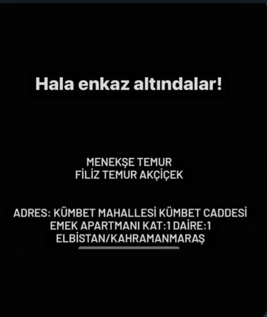 siesta_laila's tweet photo. #AFADKahramanmaras 
#afaddeprem https://t.co/imIXKoT0mP