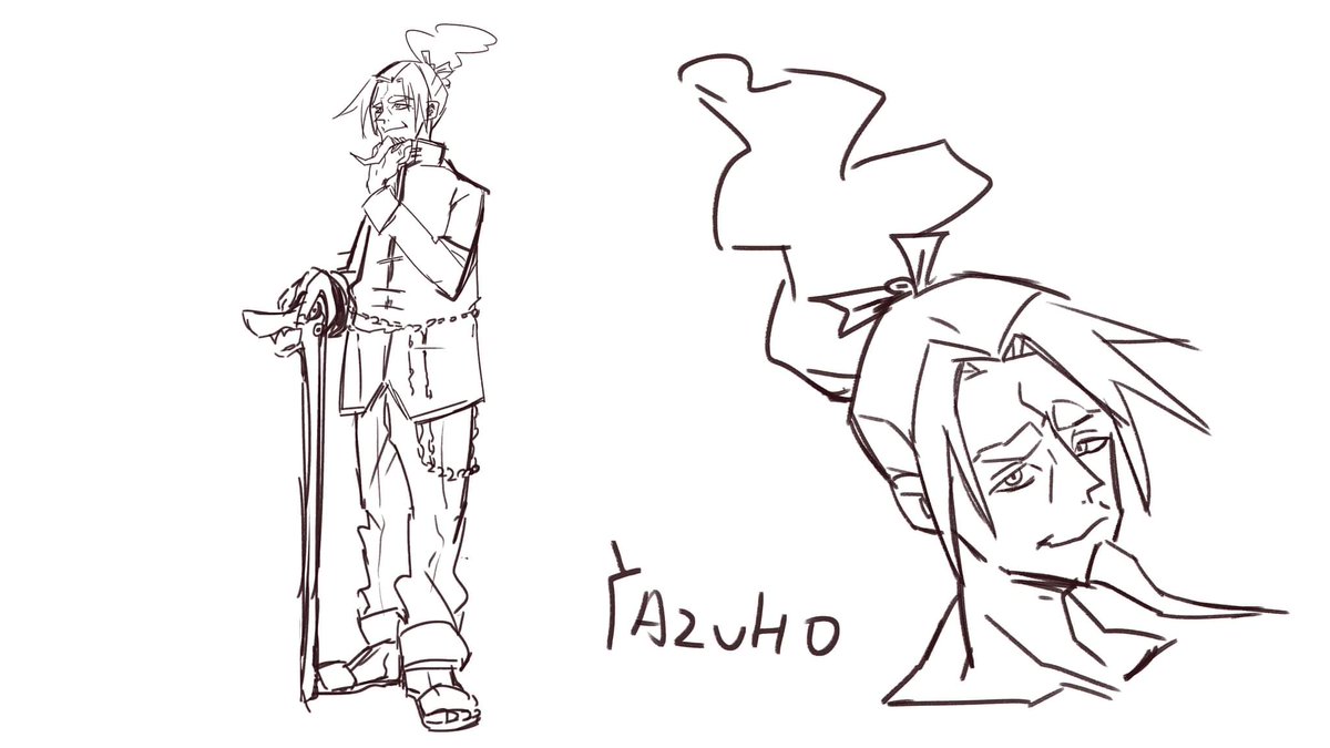 redtrippauthor's tweet photo. Yazuho Tatakai
Age:55
Likes:Pork Miso Soup,Parties, Traveling
Dislikes: unpunctuality,Rudeness,Sticky Foods.
Notes:He was written mainly to tug at the readers heartstrings and is based on my grandparent.I like writing his interactions with Urami.
#BottomlessMilestone #Art https://t.co/gDms3thmza