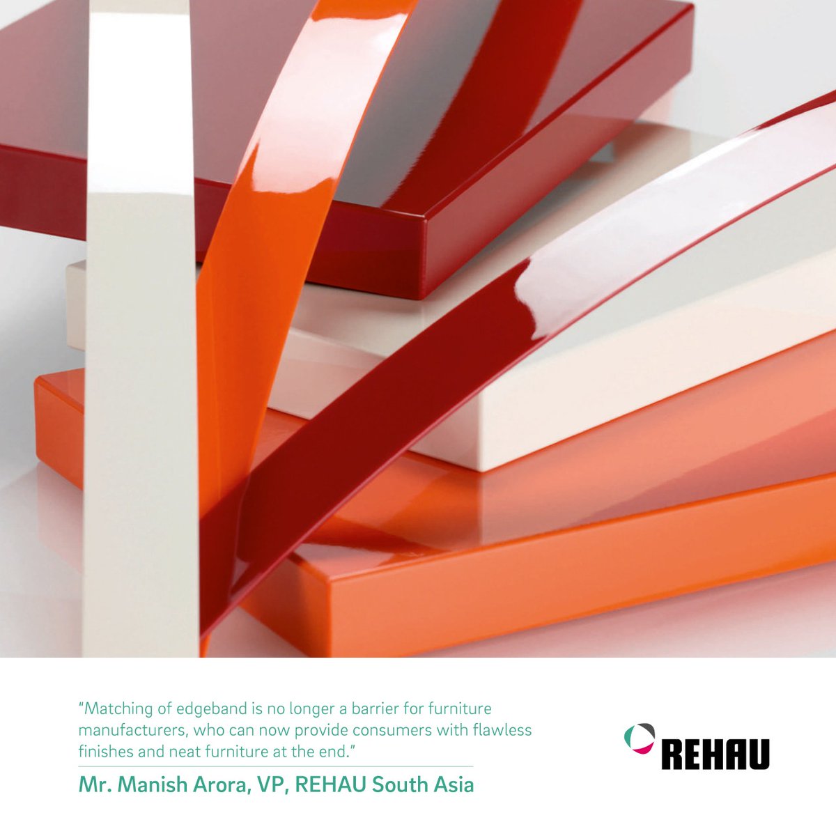 REHAUINDIA's tweet photo. Leading the Indian furniture industry with innovation, REHAU inspires Indian manufacturers to achieve European finishing standards. Empowering the country with German-engineered, made in India products, uPVC RAUKANTEX #Edgebands offer 1400+ designs and 20L+ possible combinations. https://t.co/lmphXIpVK1